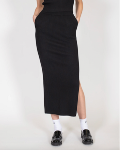 BRUNETTE THE LABEL - The 'Penelope' Ribbed Knit Maxi Skirt