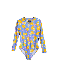 HEADSTER KIDS - Freshly Squeezed Long Sleeve One Piece Swimsuit
