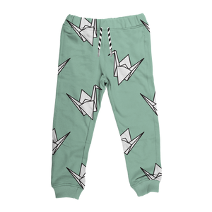 WHISTLE & FLUTE - Bamboo Drawstring Joggers | Allover Paper Cranes