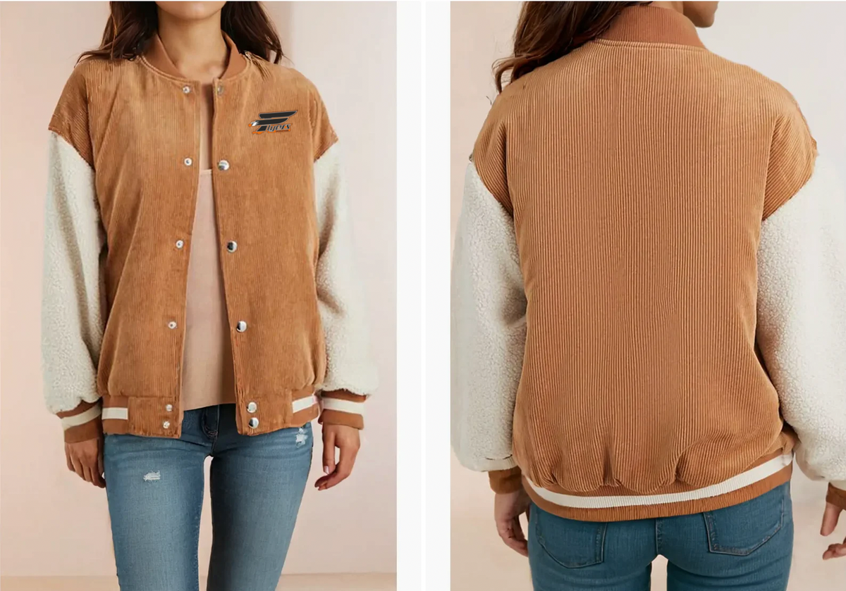 MINI CITIZEN - Custom Corduroy Fleece Button-Up Bomber Jacket | Buckskin