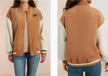 MINI CITIZEN - Custom Corduroy Fleece Button-Up Bomber Jacket | Buckskin