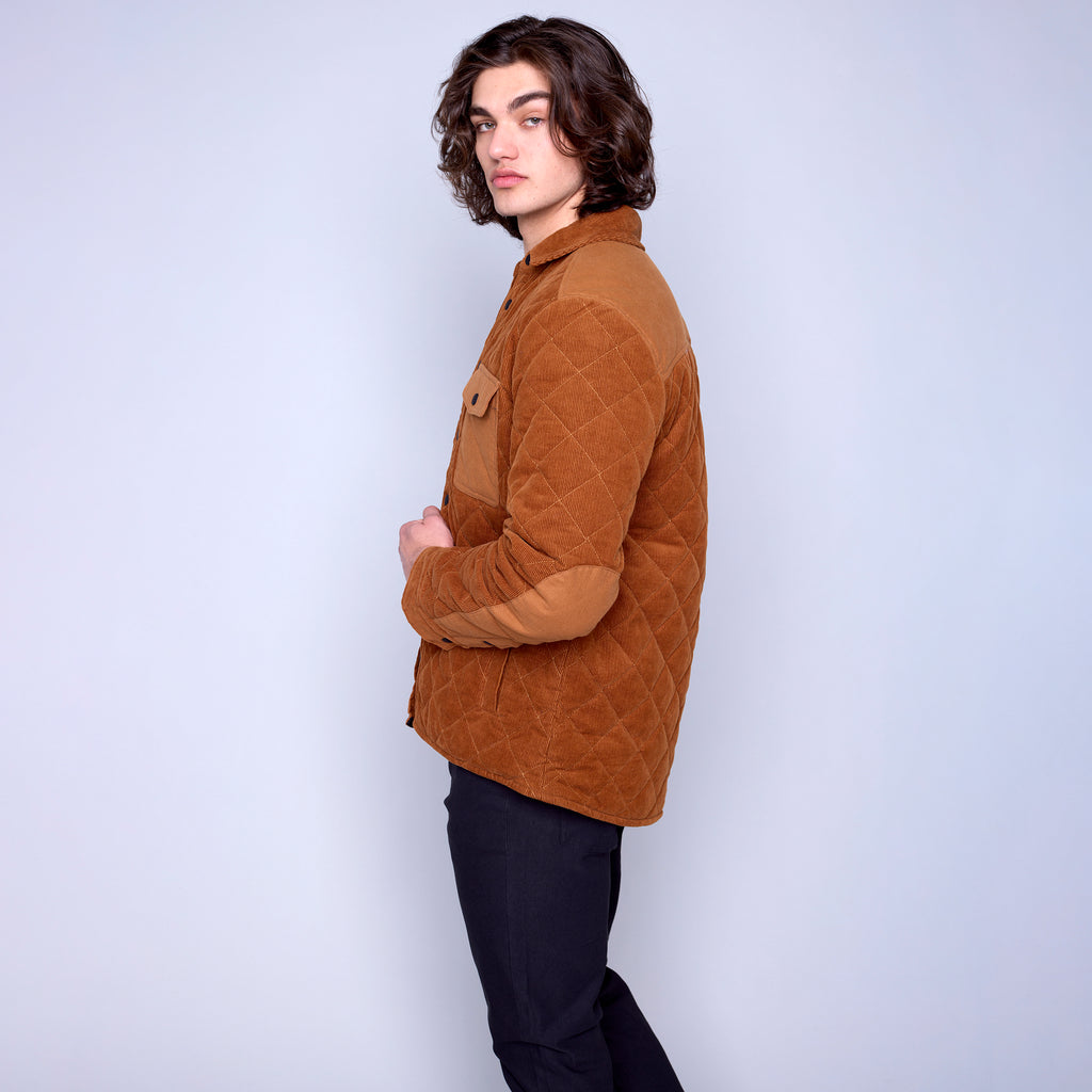 HEDGE - Mens Woven Jacket | Caramel