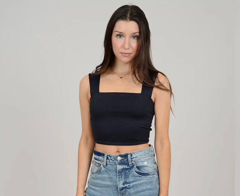 RD STYLE - Clare Strap Crop Top