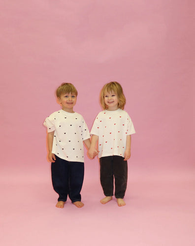 BRUNETTE THE LABEL - Little Babes ALL OVER HEART Tee