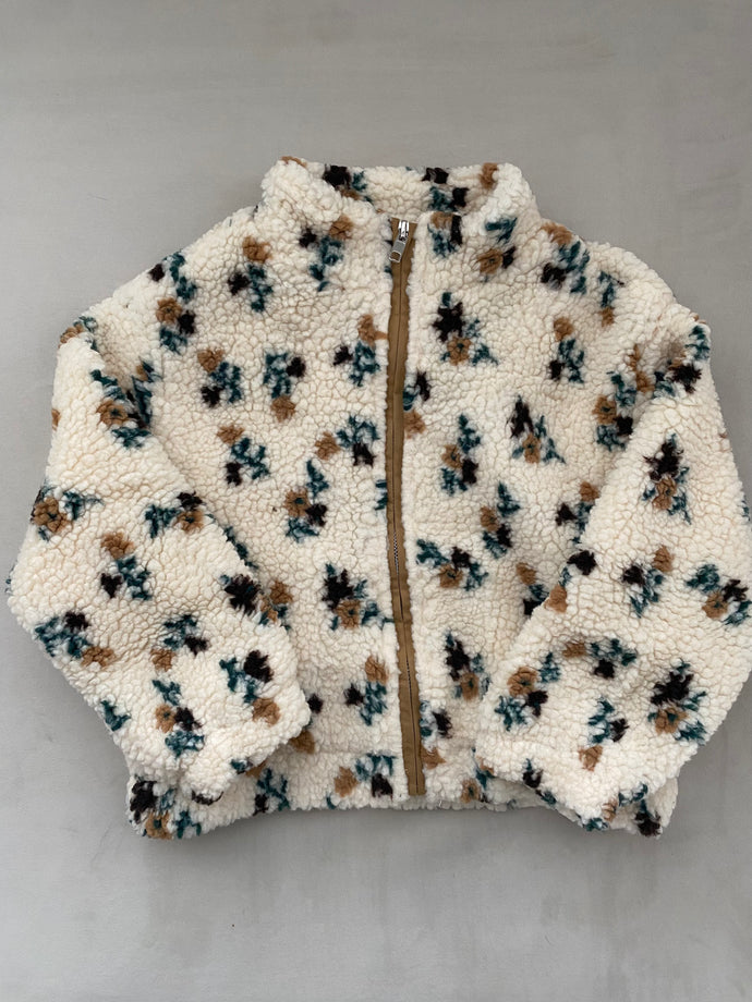 BRUNETTE THE LABEL - Little Babes Floral Sherpa Jacket