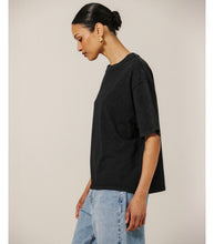 BRUNETTE THE LABEL - Boxy Tee | Washed Black
