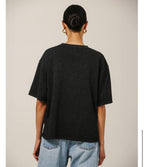BRUNETTE THE LABEL - Boxy Tee | Washed Black