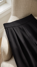 PRIV - Luxeflow Elevated Wide Leg Trouser | Black