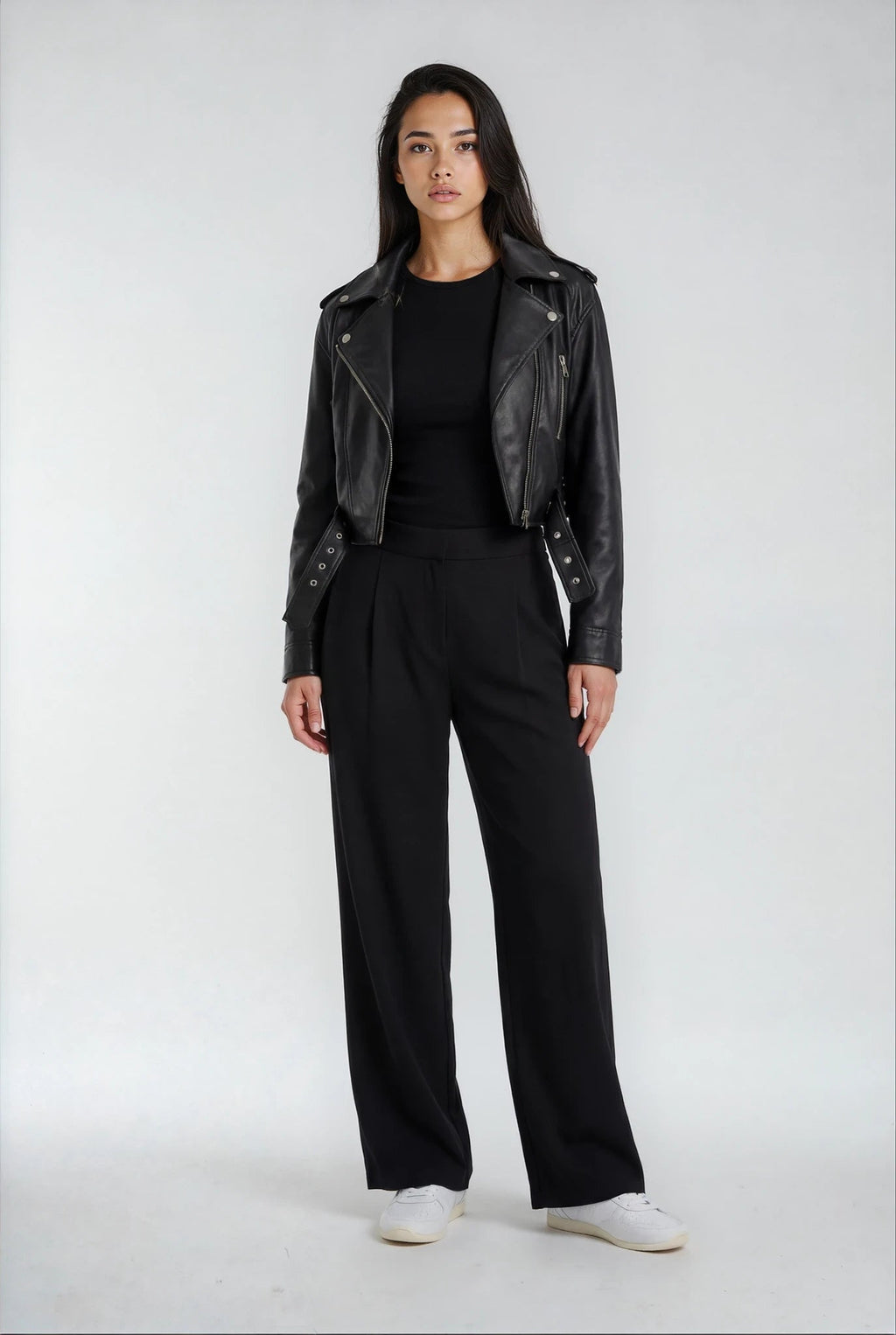 PRIV - Luxeflow Elevated Wide Leg Trouser | Black