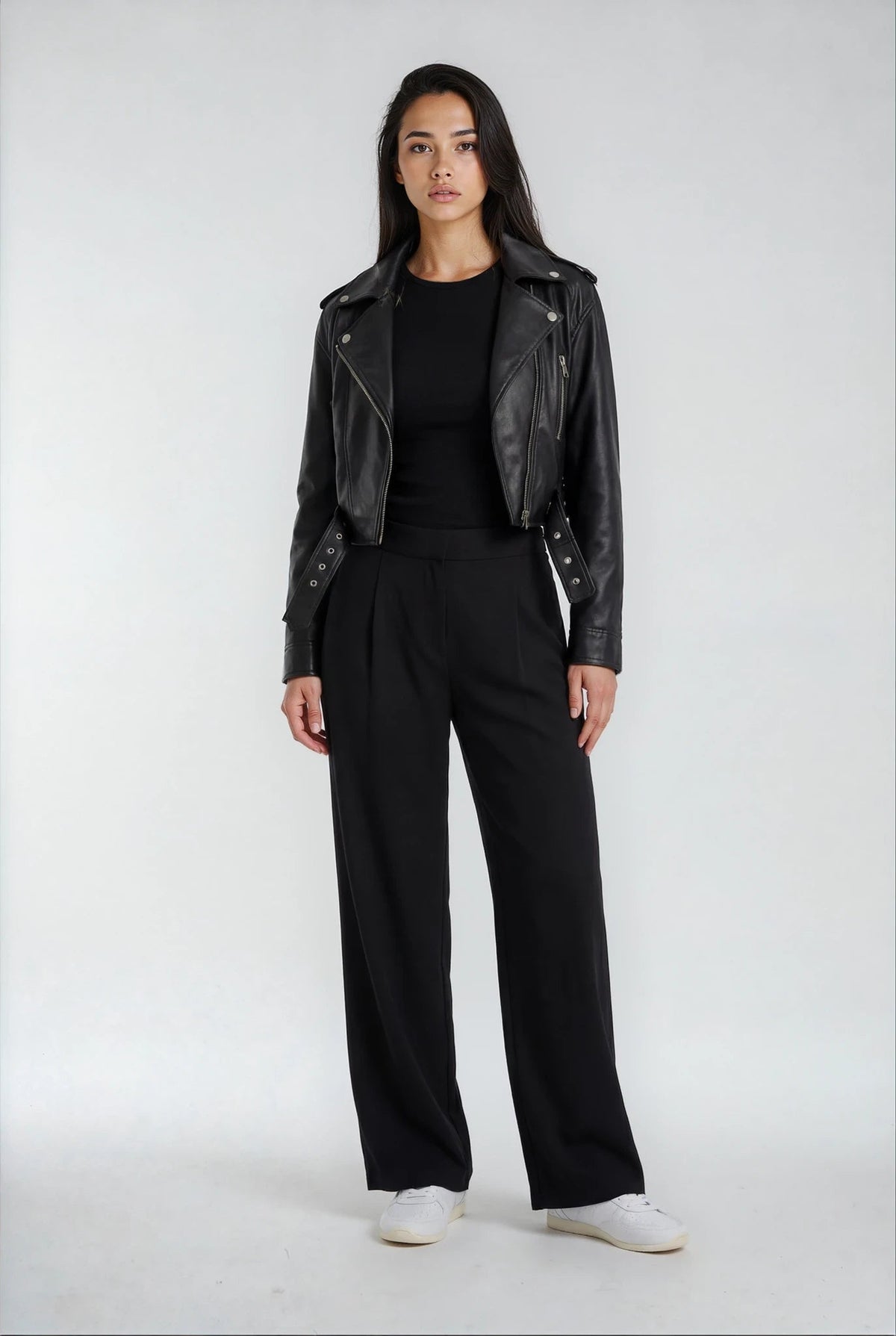 PRIV - Luxeflow Elevated Wide Leg Trouser | Black