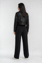 PRIV - Luxeflow Elevated Wide Leg Trouser | Black
