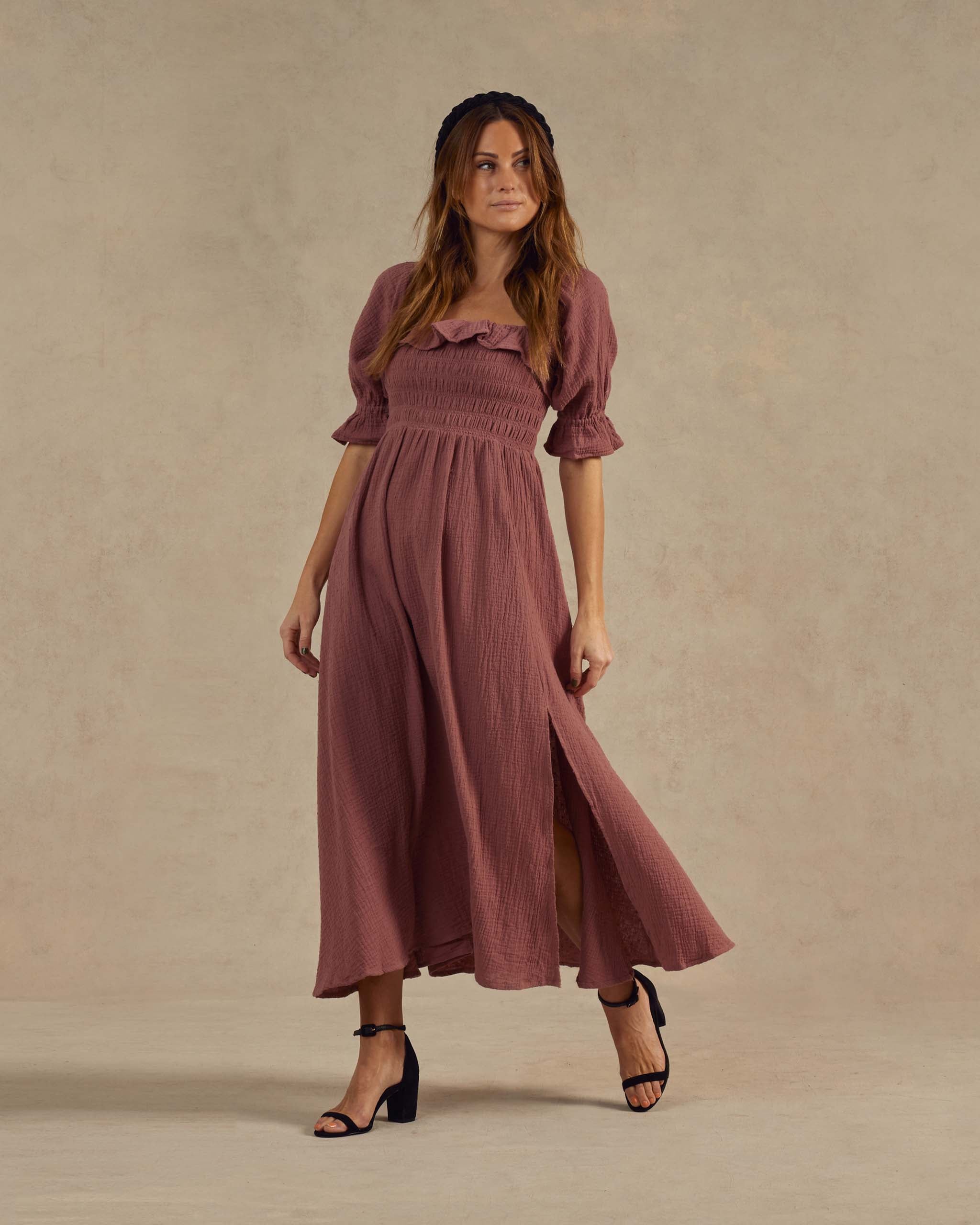 rylee and cru burgundy dress Rylee + Cru Women's Violet Dress