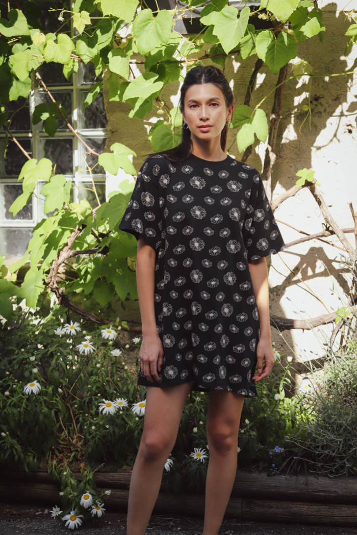 Oversized t shirt dress clearance black