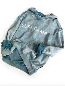 LITTLE BIPSY - Adult Surf Camp Hoodie | Blue Wash