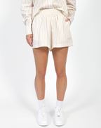 BRUNETTE THE LABEL - Striped Short | Almond Milk