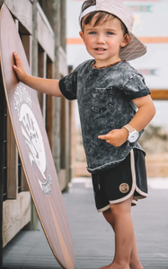 LITTLE BIPSY - Hybrid Play + Swim Shorts | Black