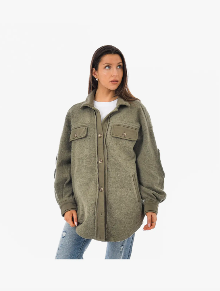 RD STYLE Lexie Fleece Shacket – Mini Citizen1