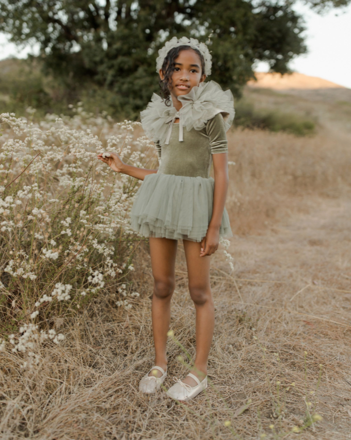 NORALEE - Ruffle Tulle Collar | Pine