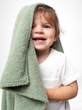 LITTLE BIPSY - Plush Toddler Blanket | Aloe