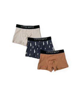 LITTLE BIPSY - Boxer Brief 3-Pack | Fall Mix