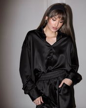 BRUNETTE THE LABEL - The BIANCA Satin Button Up Shirt