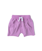 LITTLE BIPSY - Raw Edge Harem Short | Electric Purple