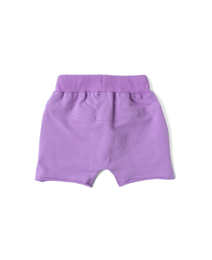 LITTLE BIPSY - Raw Edge Harem Short | Electric Purple