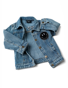 LITTLE BIPSY - "Happy Day" Denim Jacket