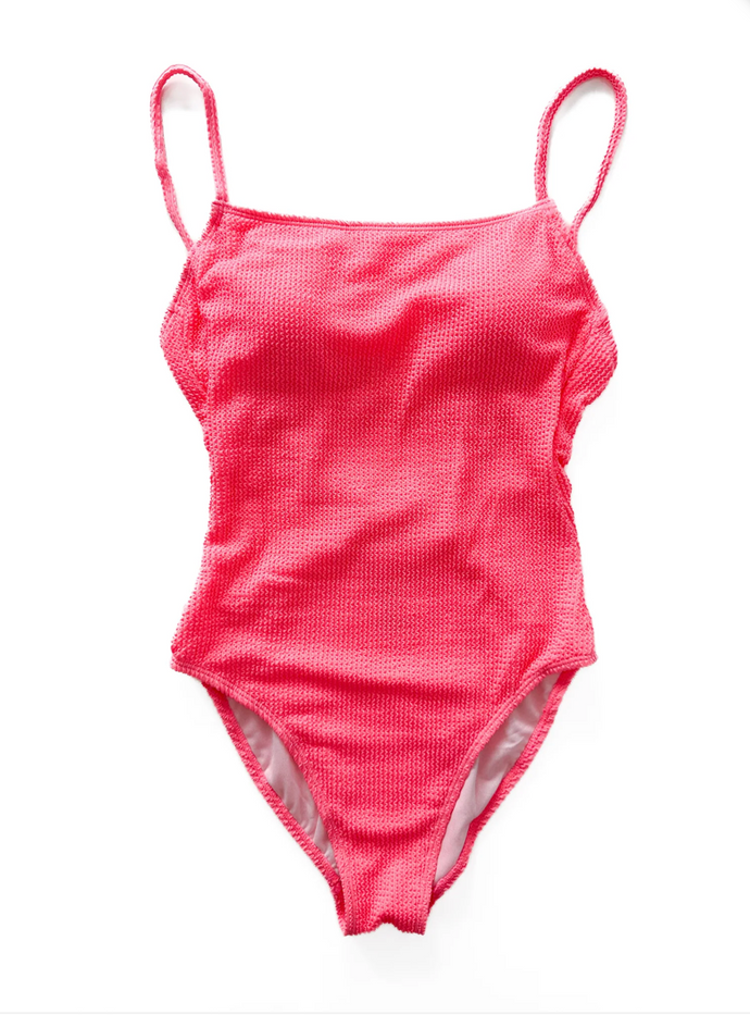 LITTLE BIPSY - Women's One Piece Swimsuit | Neon Pink