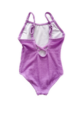 LITTLE BIPSY - Girls One-Piece Swimsuit | Neon Purple