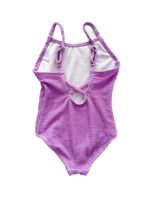 LITTLE BIPSY - Girls One-Piece Swimsuit | Neon Purple