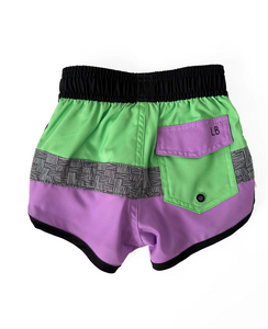 LITTLE BIPSY - Block Swim Short | Neon Green