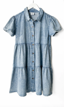 LITTLE BIPSY - Women's Short Sleeve Chambray Dress