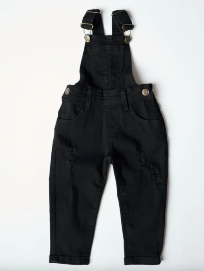 LITTLE BIPSY - Denim Overall | Black Wash