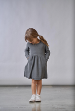 LITTLE BIPSY - Long Sleeve Ribbed Dress