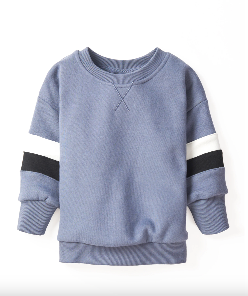 LITTLE BIPSY - Elevated Stripe Crewneck