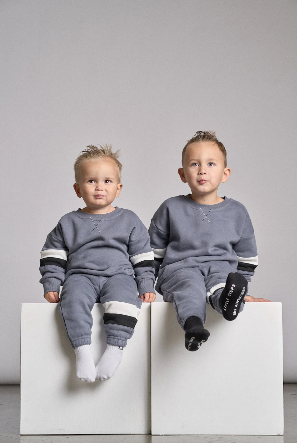 LITTLE BIPSY - Elevated Stripe Crewneck