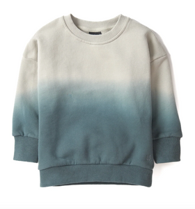 LITTLE BIPSY - Ombre Elevated Crewneck | Nightfall