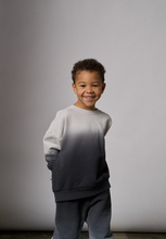 LITTLE BIPSY - Ombre Elevated Crewneck | Black