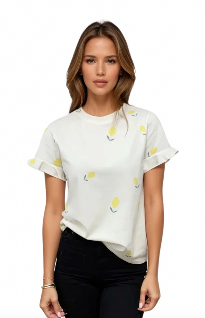 PRIV - Elodie Ruffle Tee