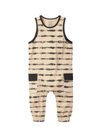LITTLE BIPSY - Static Stripe Tank Romper