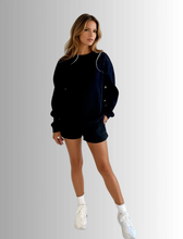 PRIV - Everyday Waffle Short Set | Black