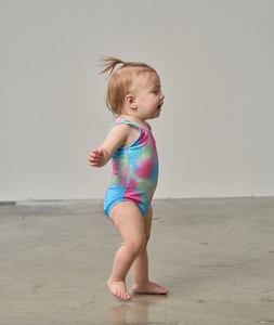 LITTLE BIPSY - Girls Neon Swimsuit