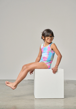 LITTLE BIPSY - Girls Neon Swimsuit