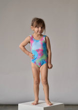 LITTLE BIPSY - Girls Neon Swimsuit