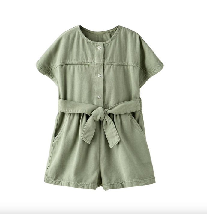 SILVER JEANS CO. - Girls Front Snap Romper