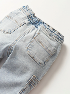 LITTLE BIPSY - Cargo Denim Jogger