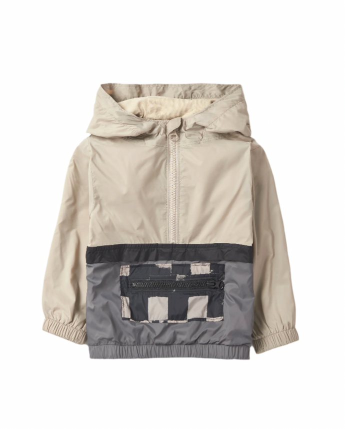 LITTLE BIPSY - Check Block Windbreaker