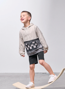 LITTLE BIPSY - Check Block Windbreaker