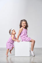 LITTLE BIPSY - Waffle Short | Purple